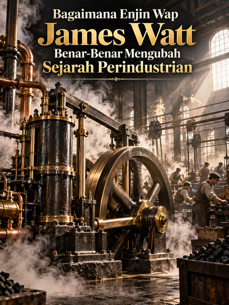 Bagaimana Enjin Wap James Watt Benar-Benar Mengubah Sejarah Perindustrian