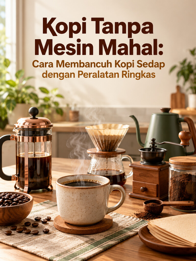 Kopi Tanpa Mesin Mahal: Cara Membancuh Kopi Sedap dengan Peralatan Ringkas
