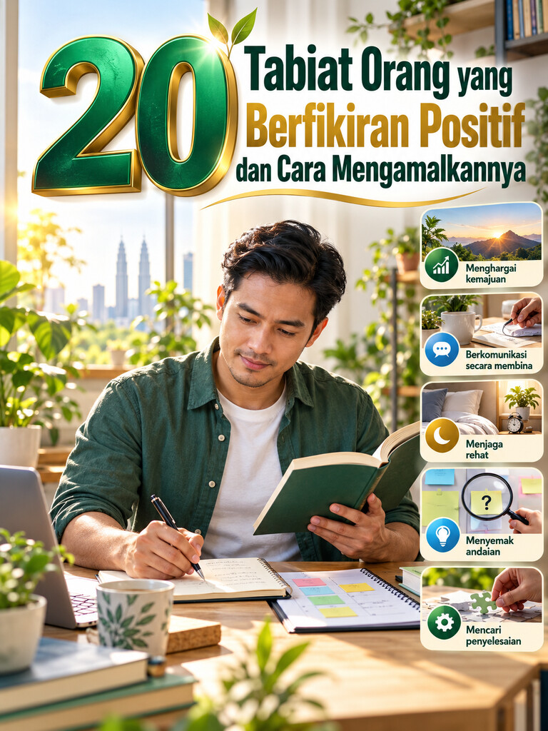 20 Tabiat Orang yang Berfikiran Positif dan Cara Mengamalkannya