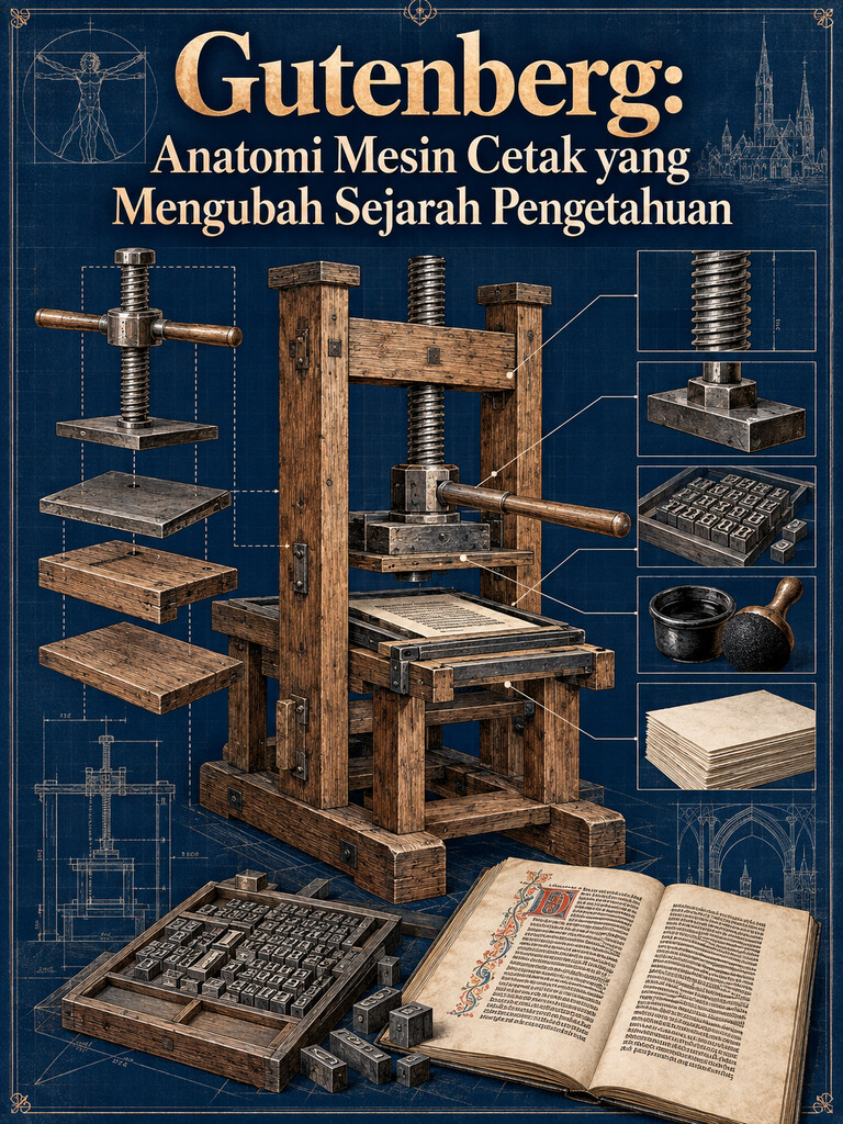 Gutenberg: Anatomi Mesin Cetak yang Mengubah Sejarah Pengetahuan