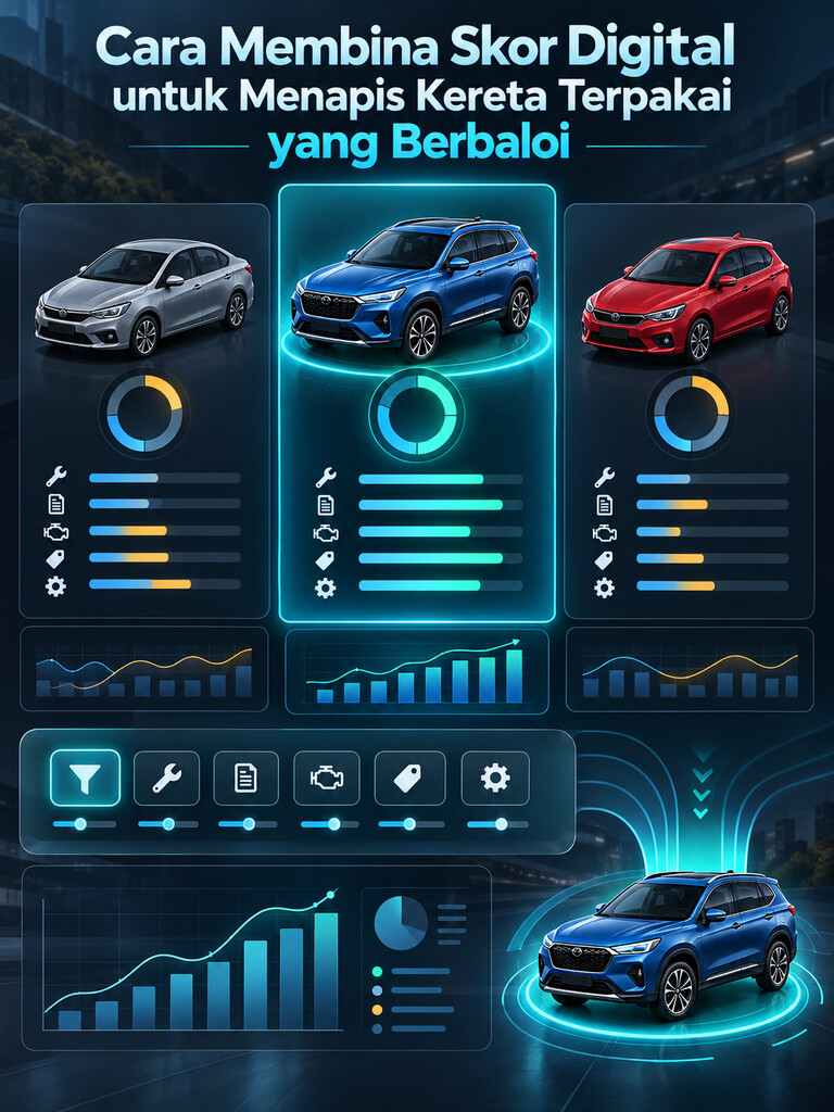 Cara Membina Skor Digital untuk Menapis Kereta Terpakai yang Berbaloi