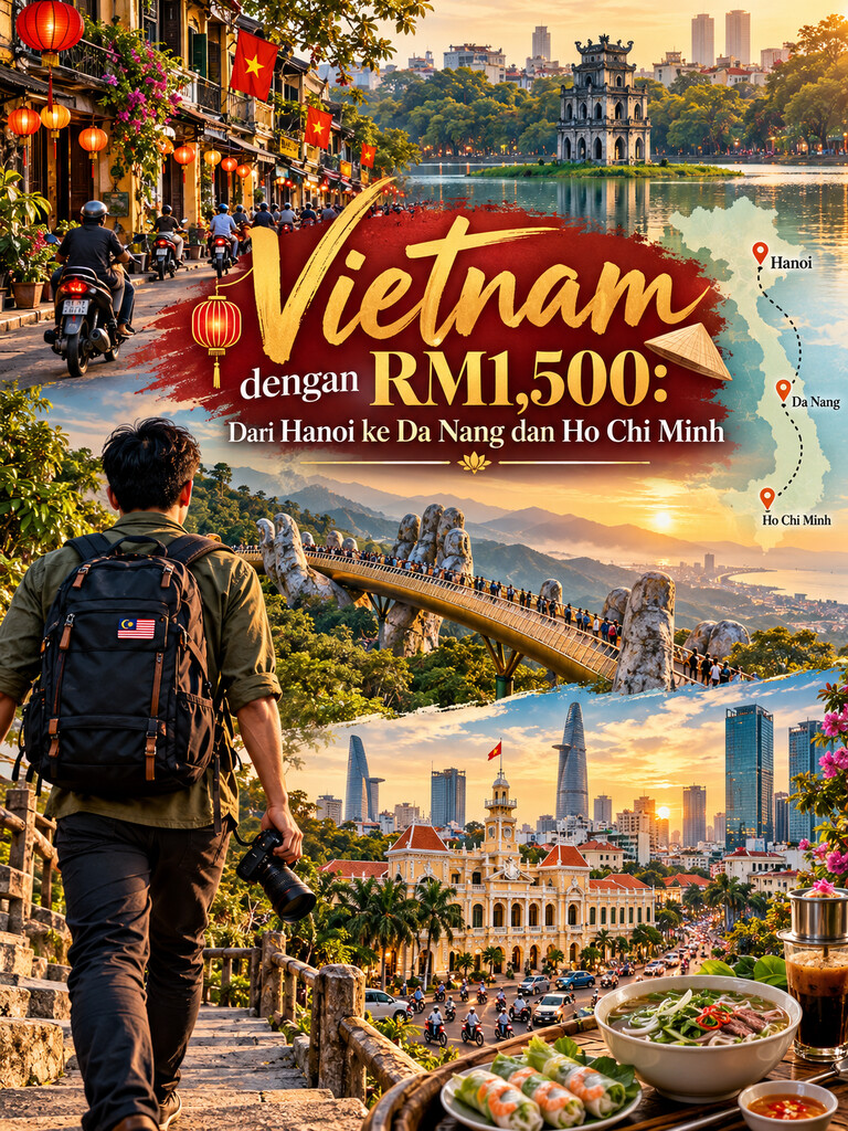 Vietnam dengan RM1,500: Dari Hanoi ke Da Nang dan Ho Chi Minh