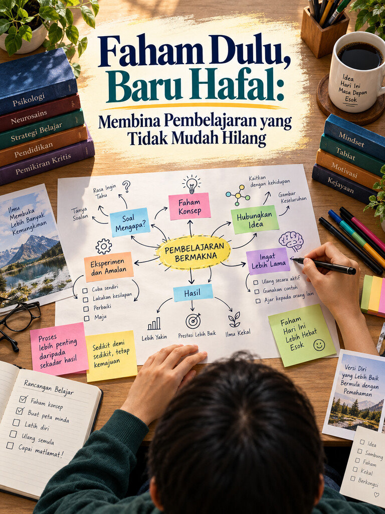 Faham Dulu, Baru Hafal: Membina Pembelajaran yang Tidak Mudah Hilang