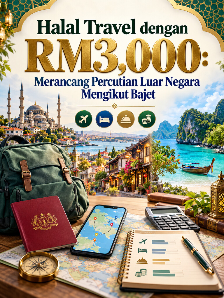 Halal Travel dengan RM3,000: Merancang Percutian Luar Negara Mengikut Bajet