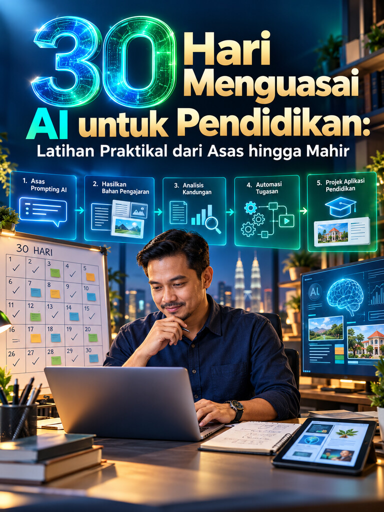 30 Hari Menguasai AI untuk Pendidikan: Latihan Praktikal dari Asas hingga Mahir