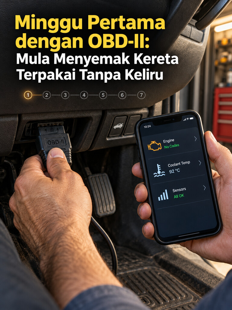 Minggu Pertama dengan OBD-II: Mula Menyemak Kereta Terpakai Tanpa Keliru