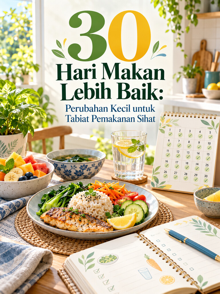 30 Hari Makan Lebih Baik: Perubahan Kecil untuk Tabiat Pemakanan Sihat