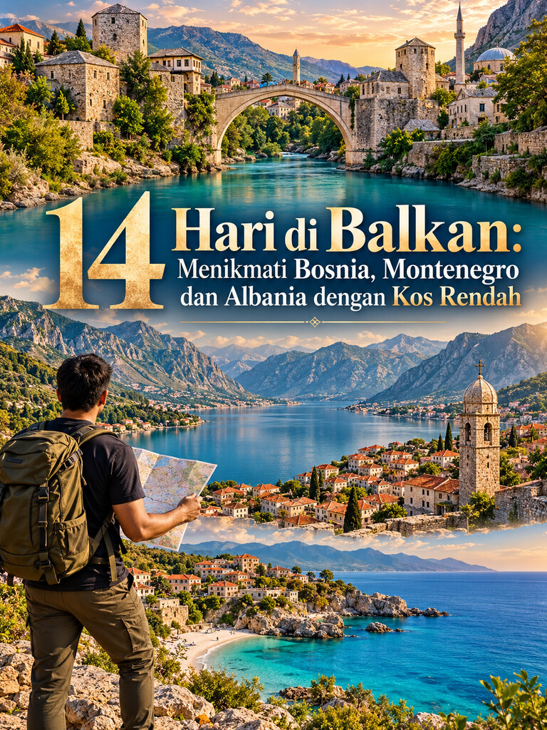 14 Hari di Balkan: Menikmati Bosnia, Montenegro dan Albania dengan Kos Rendah