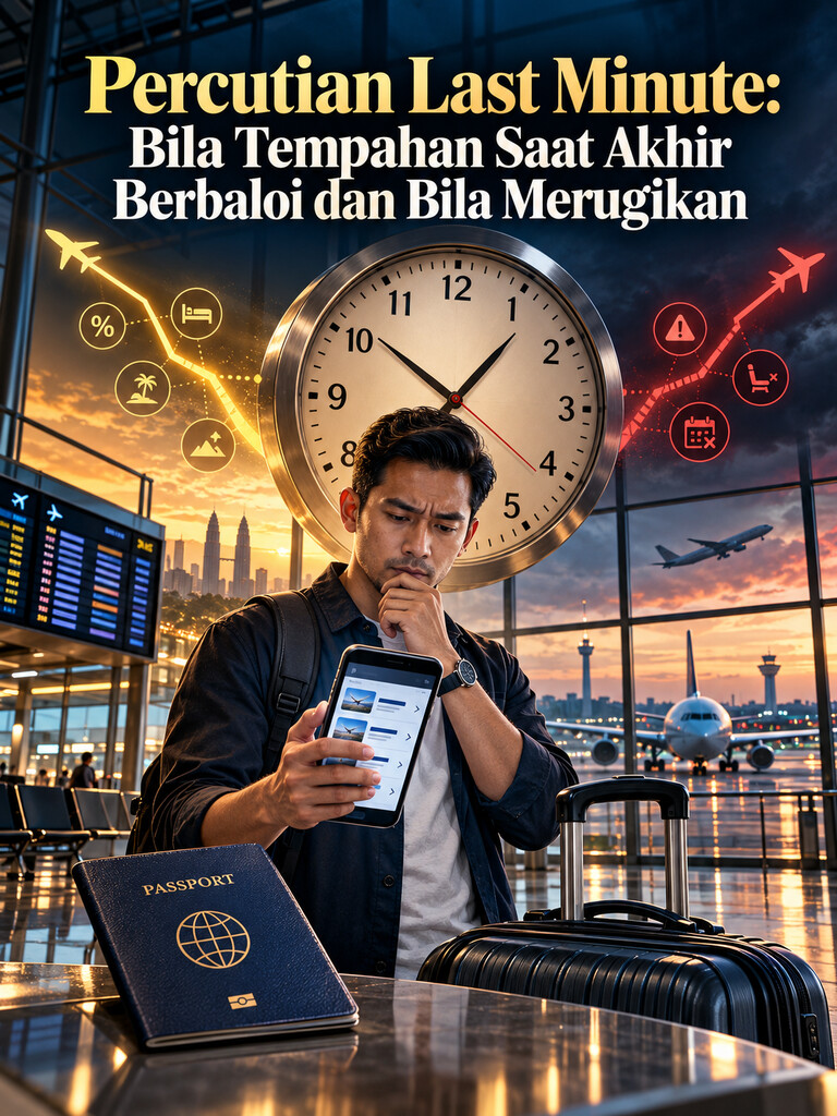 Percutian Last Minute: Bila Tempahan Saat Akhir Berbaloi dan Bila Merugikan