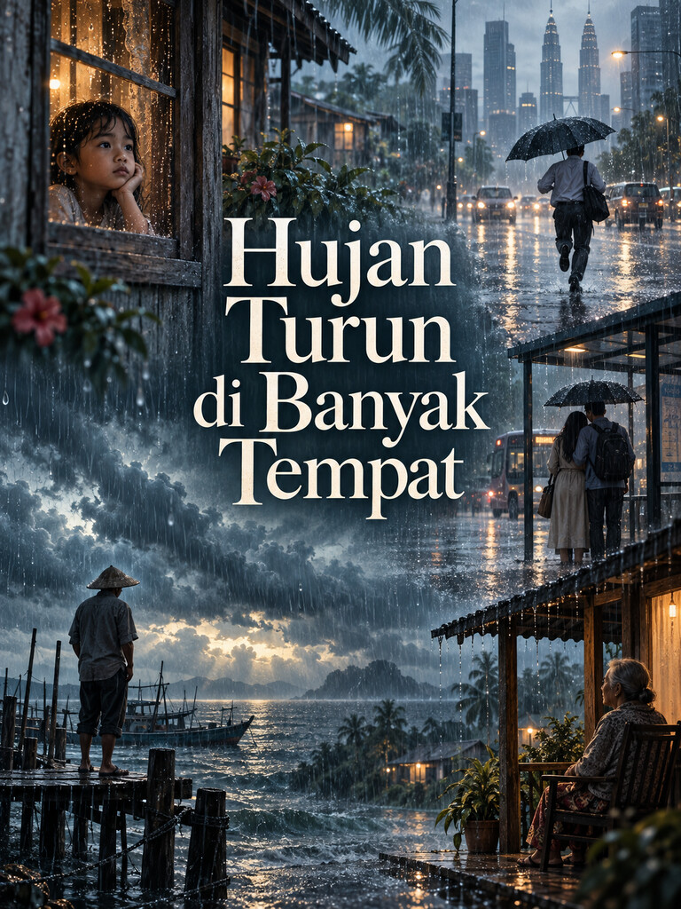 Hujan Turun di Banyak Tempat