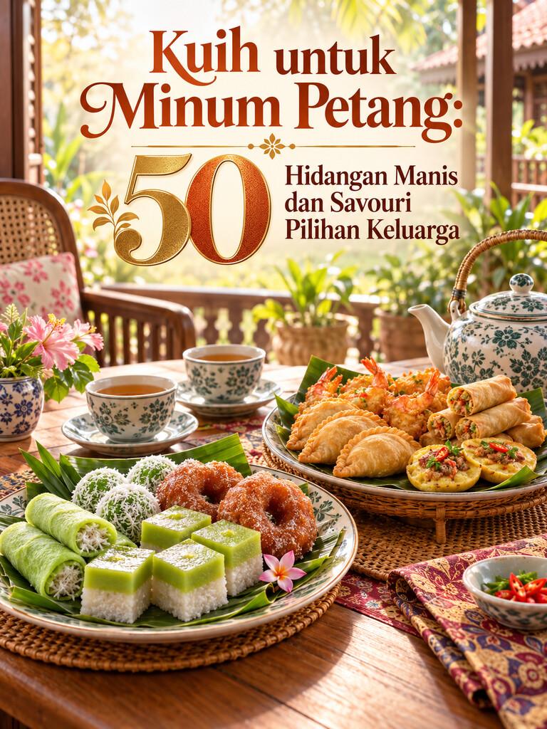 Kuih untuk Minum Petang: 50 Hidangan Manis dan Savouri Pilihan Keluarga