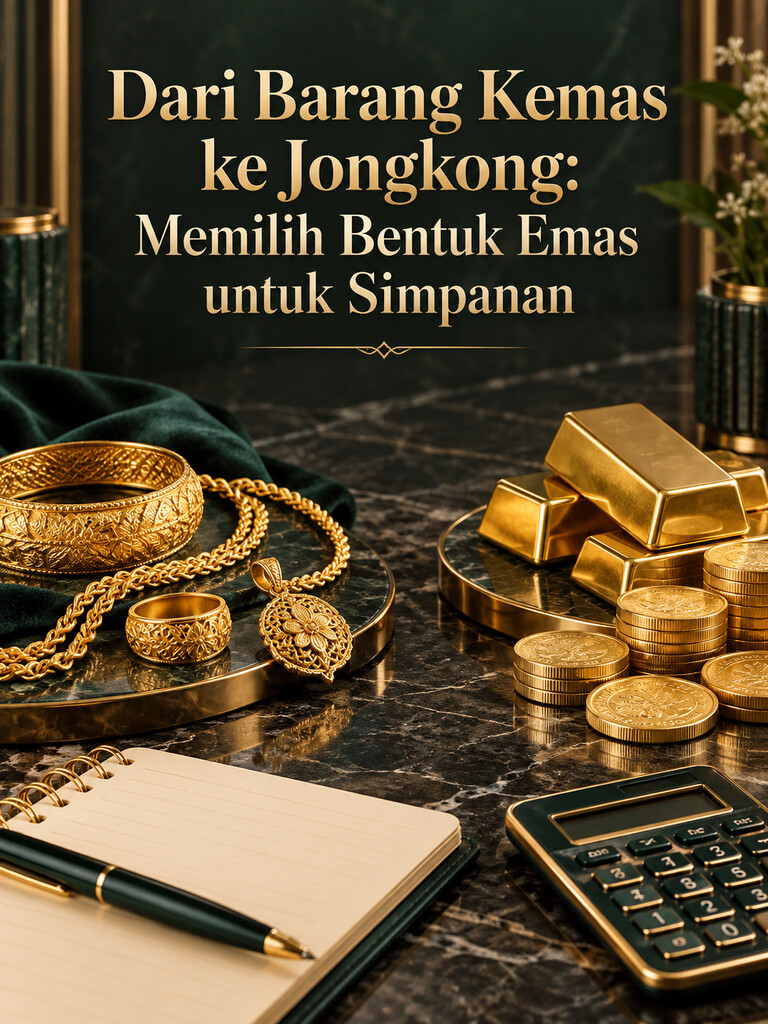 Dari Barang Kemas ke Jongkong: Memilih Bentuk Emas untuk Simpanan