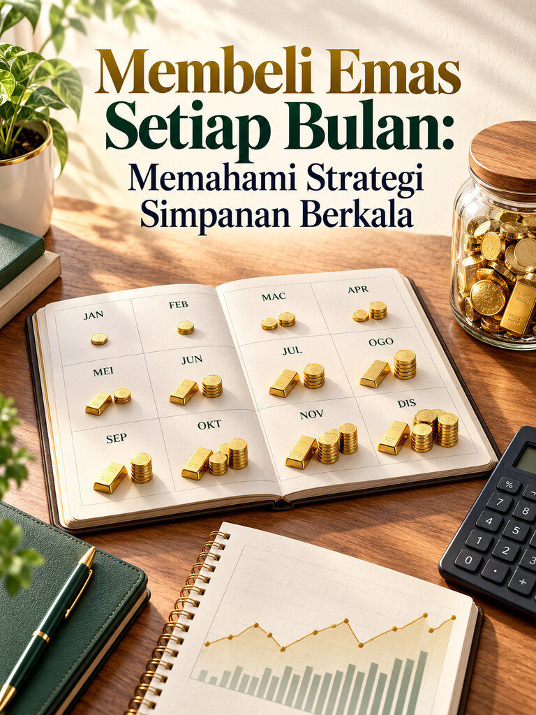 Membeli Emas Setiap Bulan: Memahami Strategi Simpanan Berkala