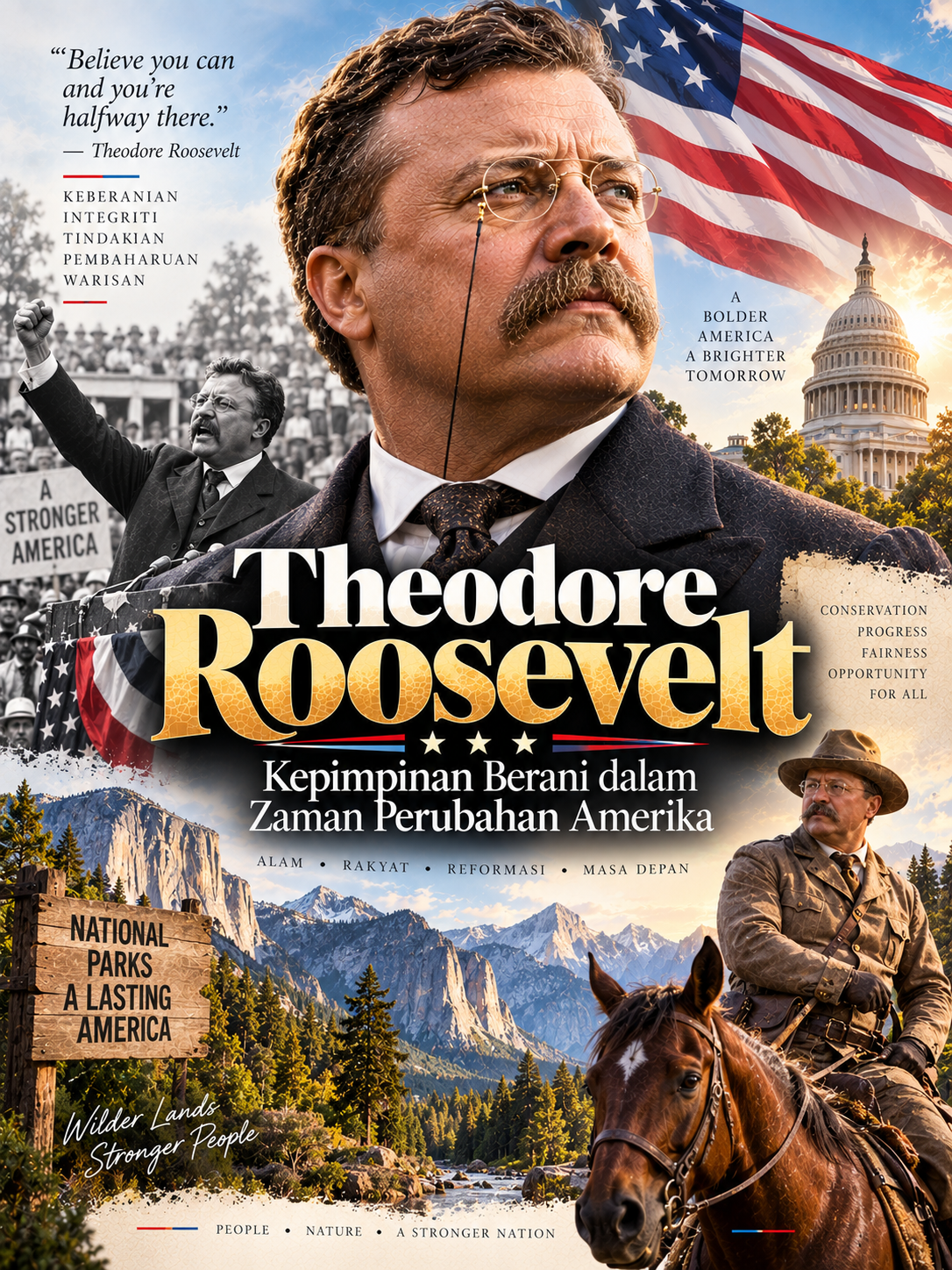 Theodore Roosevelt: Kepimpinan Berani dalam Zaman Perubahan Amerika
