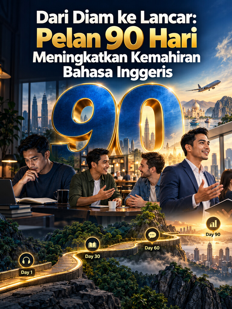 Dari Diam ke Lancar: Pelan 90 Hari Meningkatkan Kemahiran Bahasa Inggeris