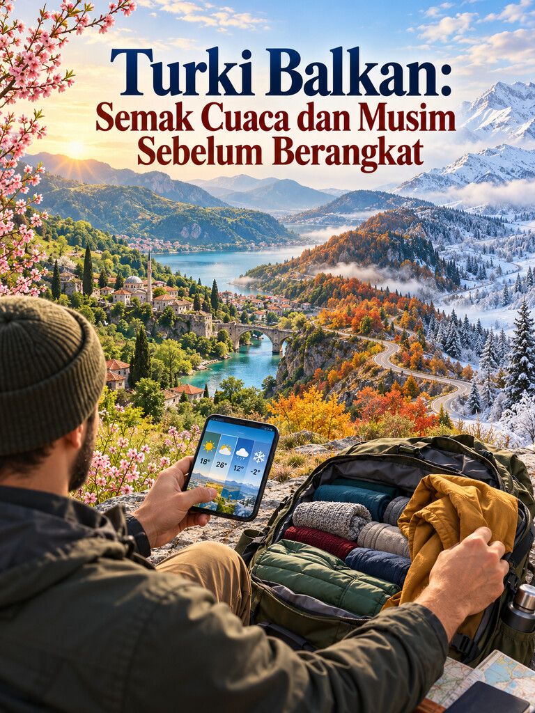 Turki Balkan: Semak Cuaca dan Musim Sebelum Berangkat
