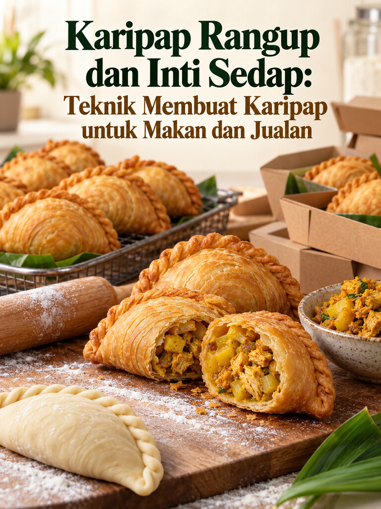 Karipap Rangup dan Inti Sedap: Teknik Membuat Karipap untuk Makan dan Jualan