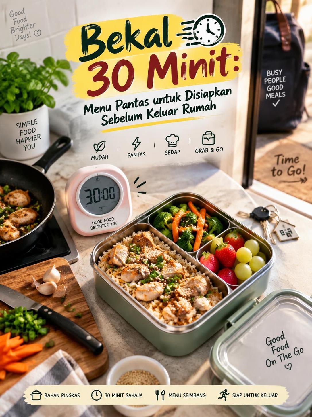 Bekal 30 Minit: Menu Pantas untuk Disiapkan Sebelum Keluar Rumah