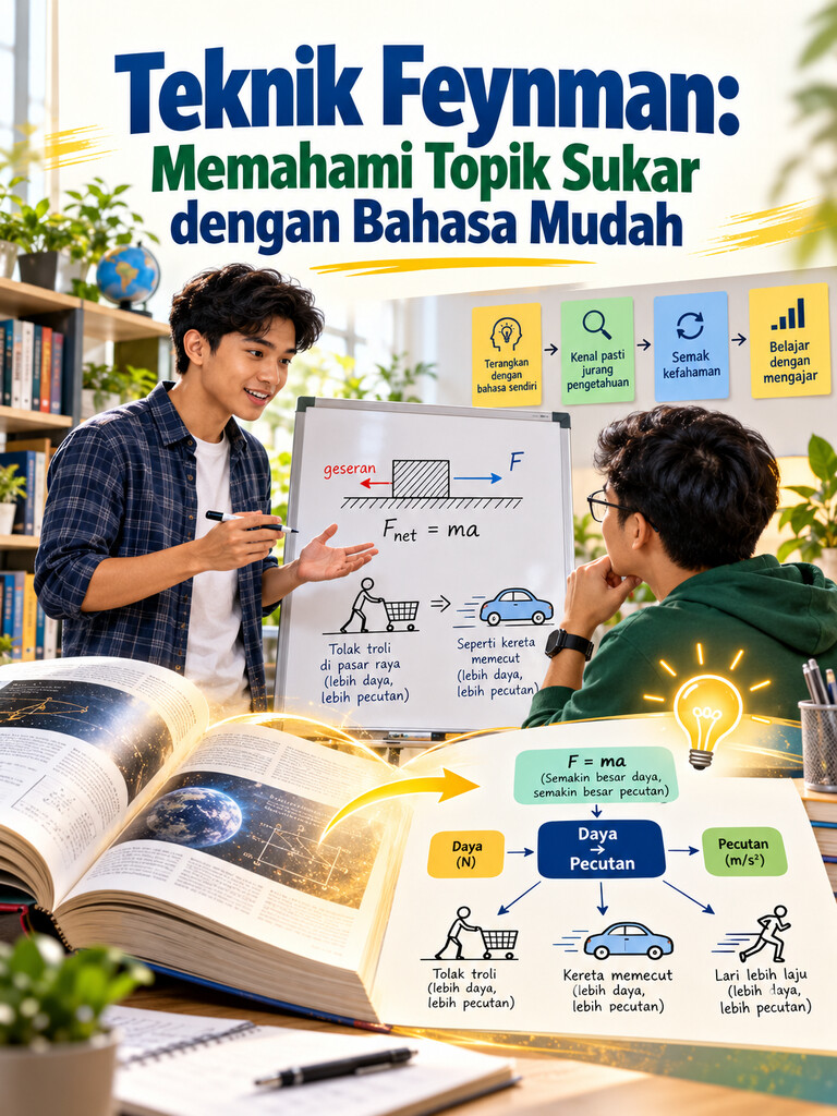 Teknik Feynman: Memahami Topik Sukar dengan Bahasa Mudah