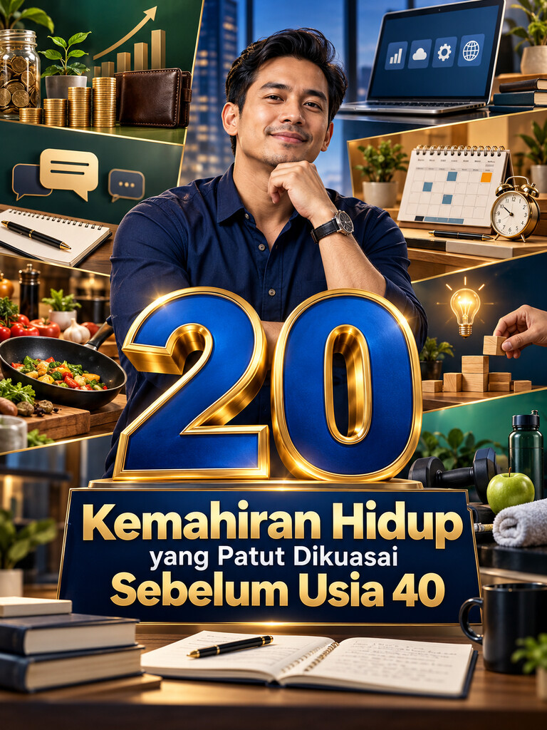 20 Kemahiran Hidup yang Patut Dikuasai Sebelum Usia 40