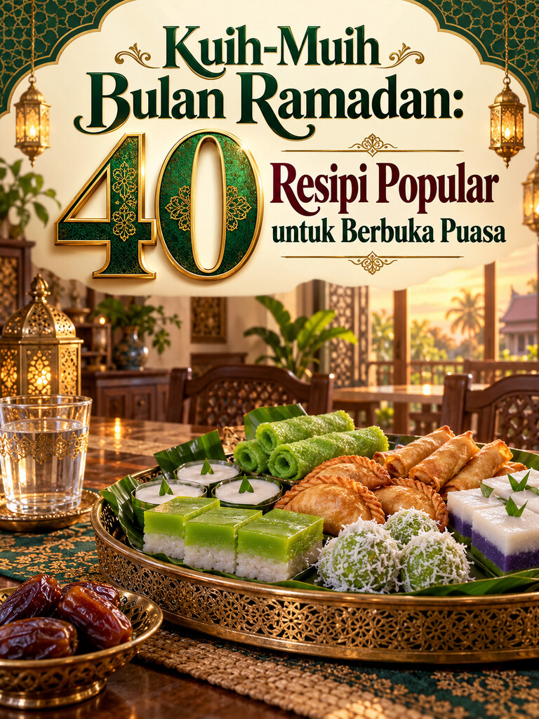 Kuih-Muih Bulan Ramadan: 40 Resipi Popular untuk Berbuka Puasa
