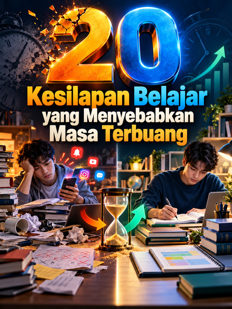 20 Kesilapan Belajar yang Menyebabkan Masa Terbuang