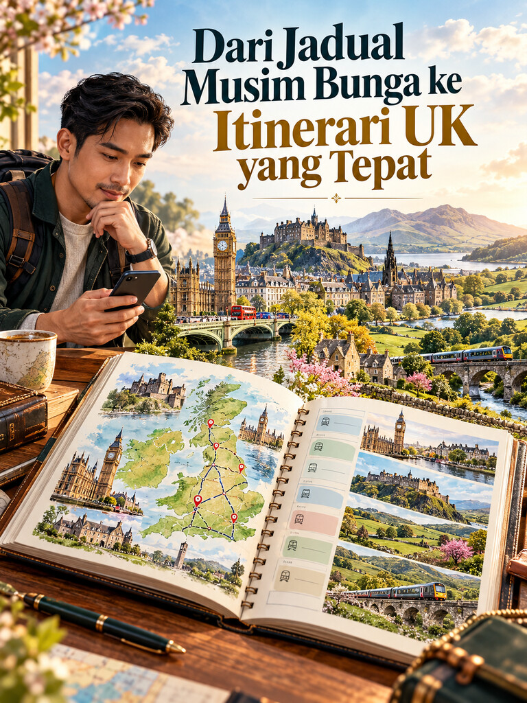 Dari Jadual Musim Bunga ke Itinerari UK yang Tepat