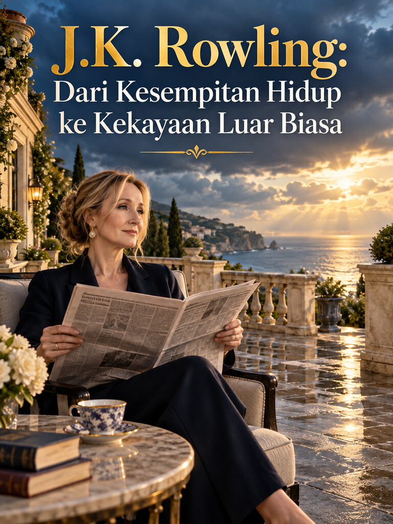 J.K. Rowling: Dari Kesempitan Hidup ke Kekayaan Luar Biasa