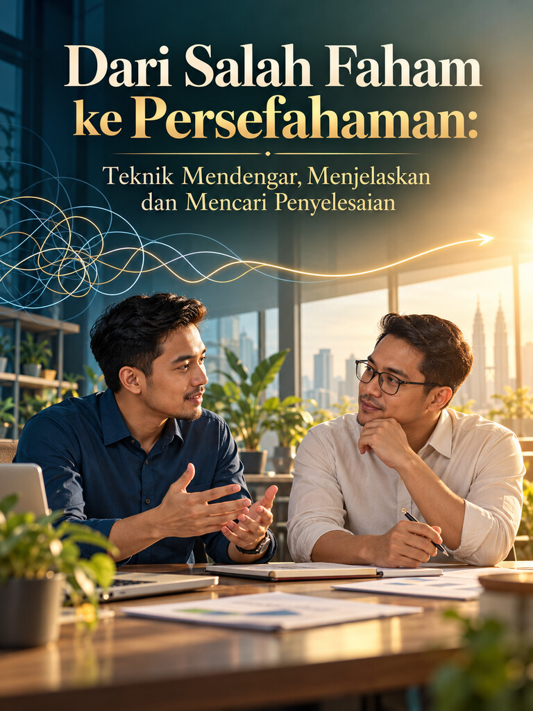 Dari Salah Faham ke Persefahaman: Teknik Mendengar, Menjelaskan dan Mencari Penyelesaian