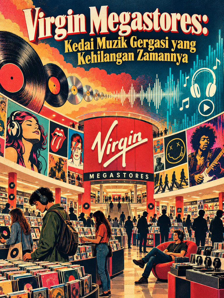 Virgin Megastores: Kedai Muzik Gergasi yang Kehilangan Zamannya