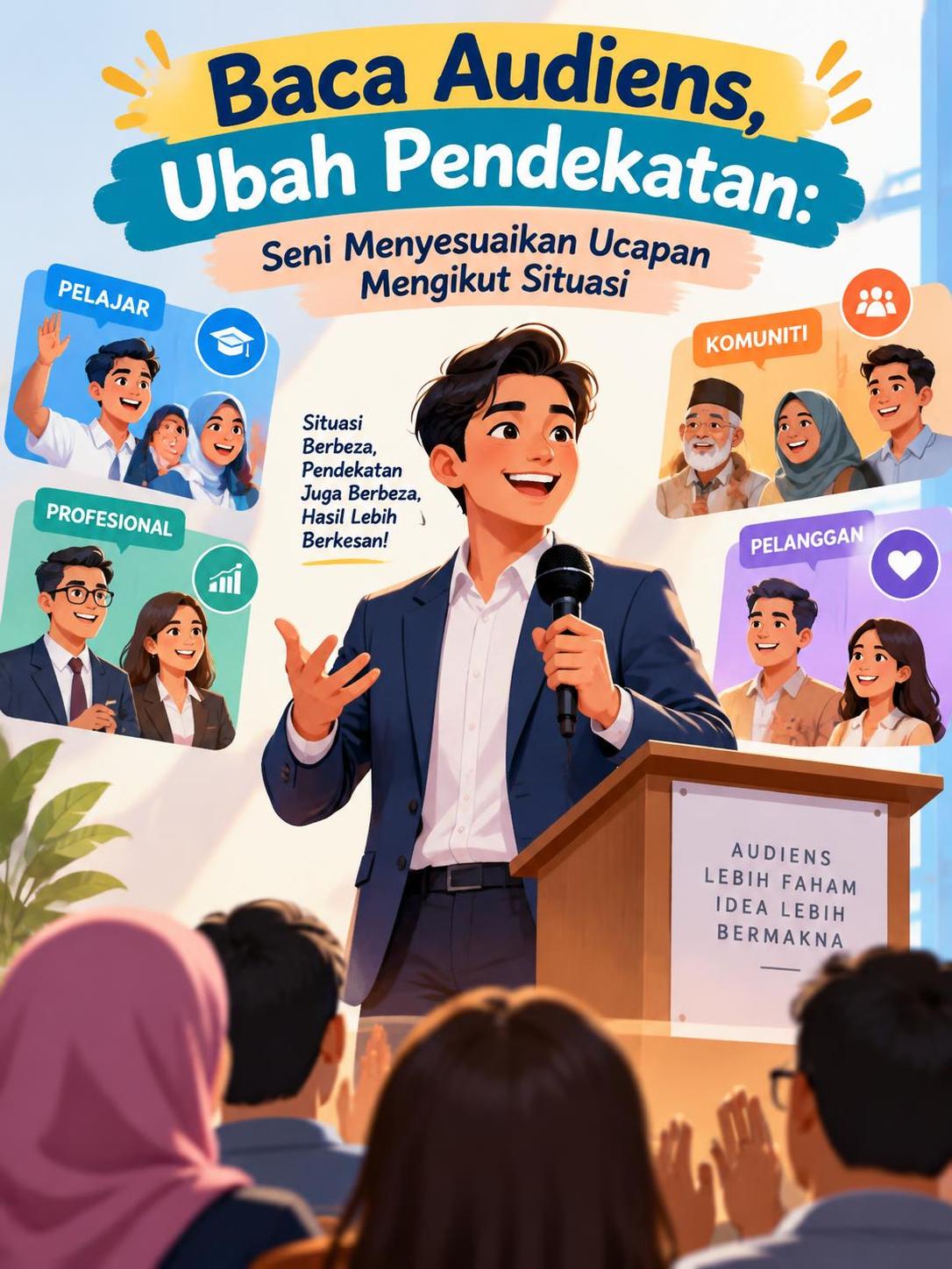 Baca Audiens, Ubah Pendekatan: Seni Menyesuaikan Ucapan Mengikut Situasi