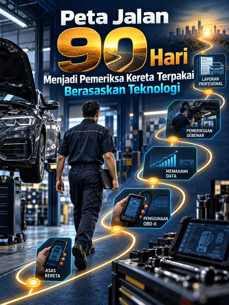 Peta Jalan 90 Hari Menjadi Pemeriksa Kereta Terpakai Berasaskan Teknologi