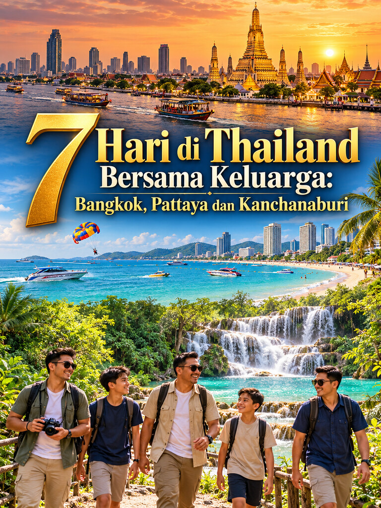 7 Hari di Thailand Bersama Keluarga: Bangkok, Pattaya dan Kanchanaburi