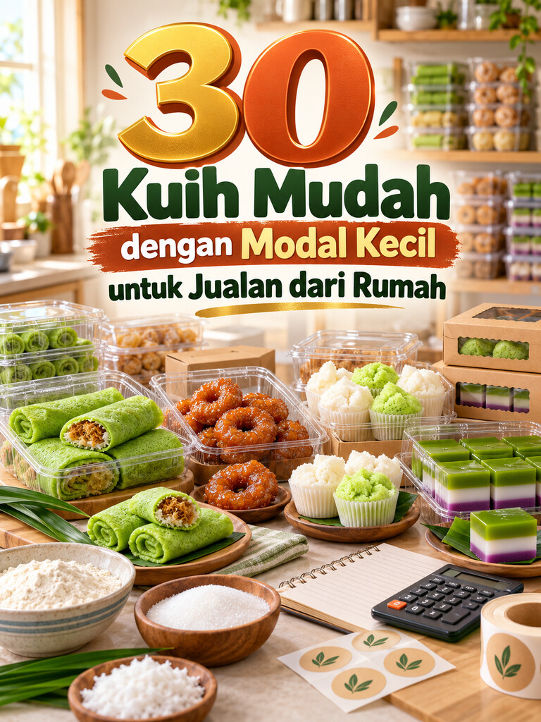 30 Kuih Mudah dengan Modal Kecil untuk Jualan dari Rumah