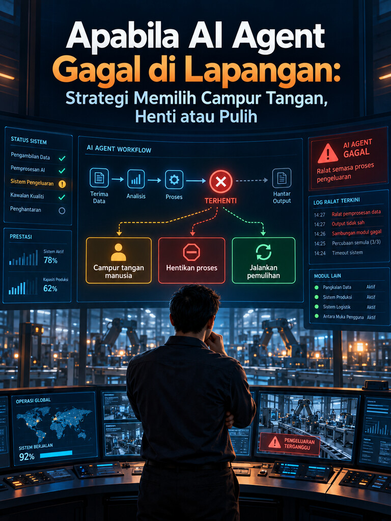 Apabila AI Agent Gagal di Lapangan: Strategi Memilih Campur Tangan, Henti atau Pulih