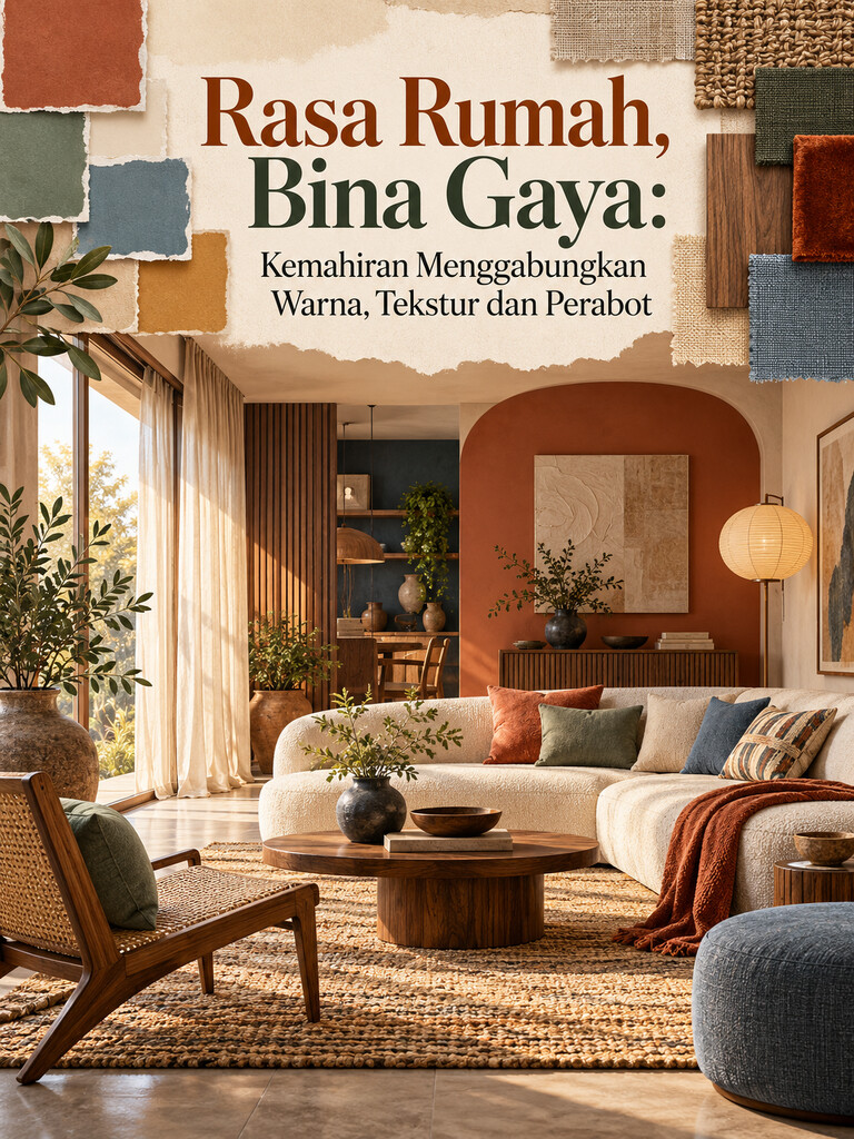 Rasa Rumah, Bina Gaya: Kemahiran Menggabungkan Warna, Tekstur dan Perabot