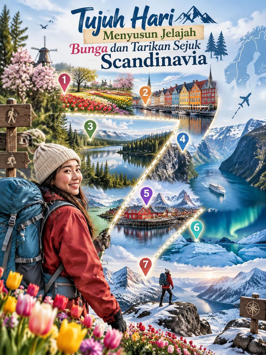 Tujuh Hari Menyusun Jelajah Bunga dan Tarikan Sejuk Scandinavia