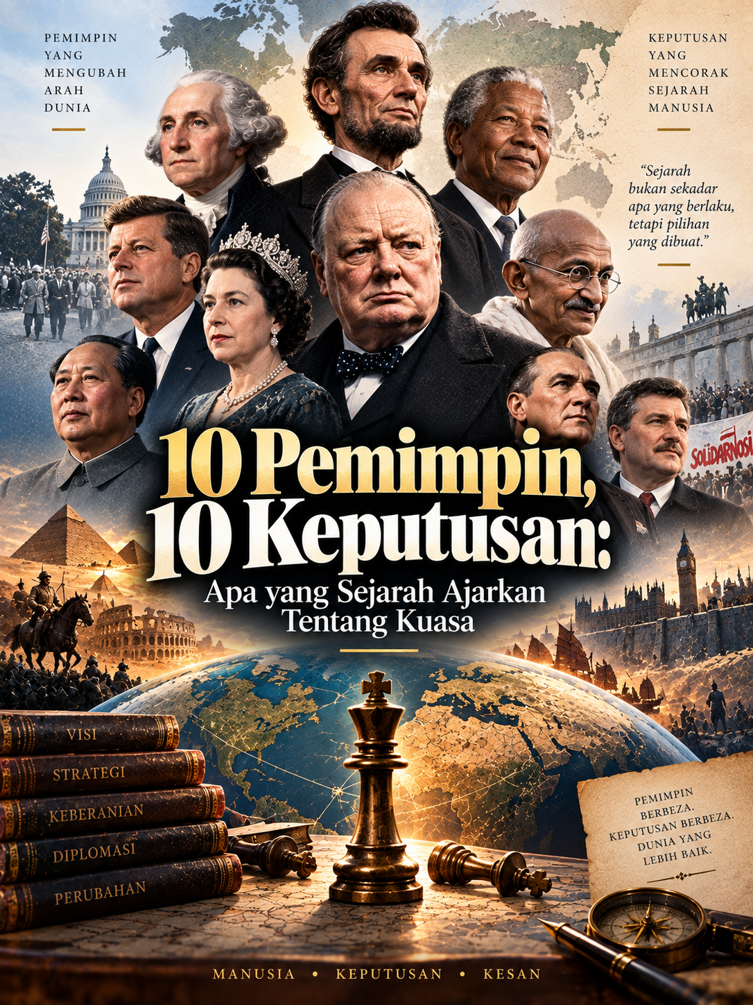 10 Pemimpin, 10 Keputusan: Apa yang Sejarah Ajarkan Tentang Kuasa