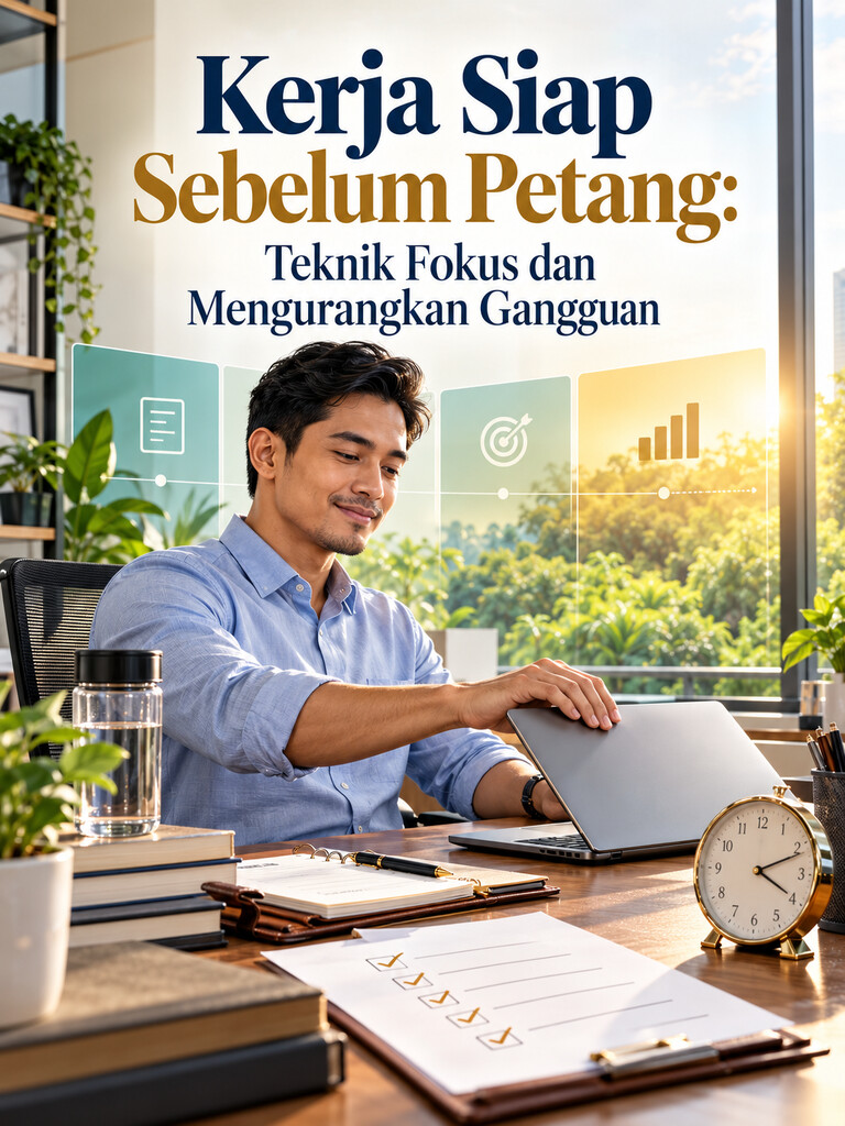 Kerja Siap Sebelum Petang: Teknik Fokus dan Mengurangkan Gangguan