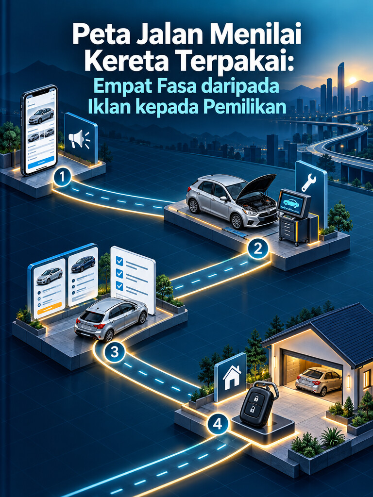 Peta Jalan Menilai Kereta Terpakai: Empat Fasa daripada Iklan kepada Pemilikan