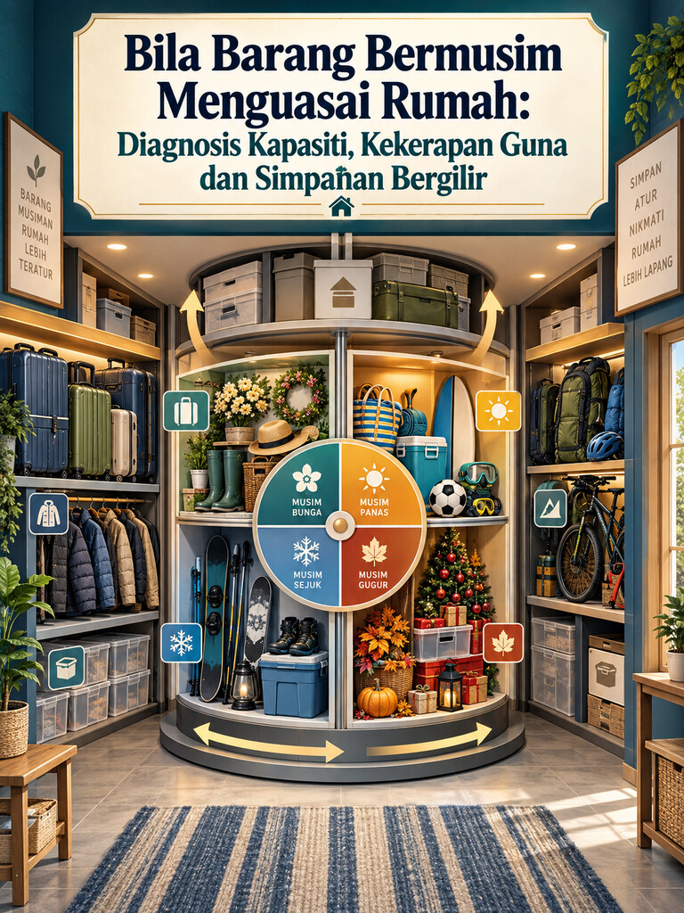 Bila Barang Bermusim Menguasai Rumah: Diagnosis Kapasiti, Kekerapan Guna dan Simpanan Bergilir