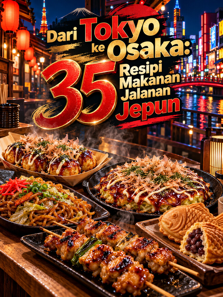Dari Tokyo ke Osaka: 35 Resipi Makanan Jalanan Jepun