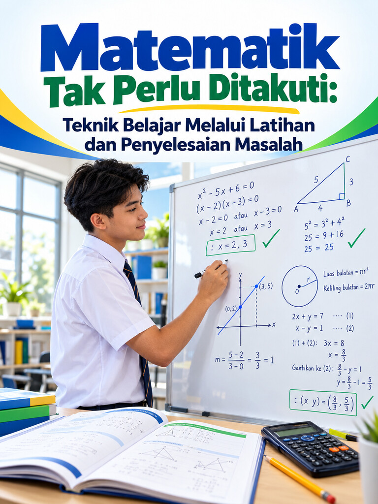 Matematik Tak Perlu Ditakuti: Teknik Belajar Melalui Latihan dan Penyelesaian Masalah
