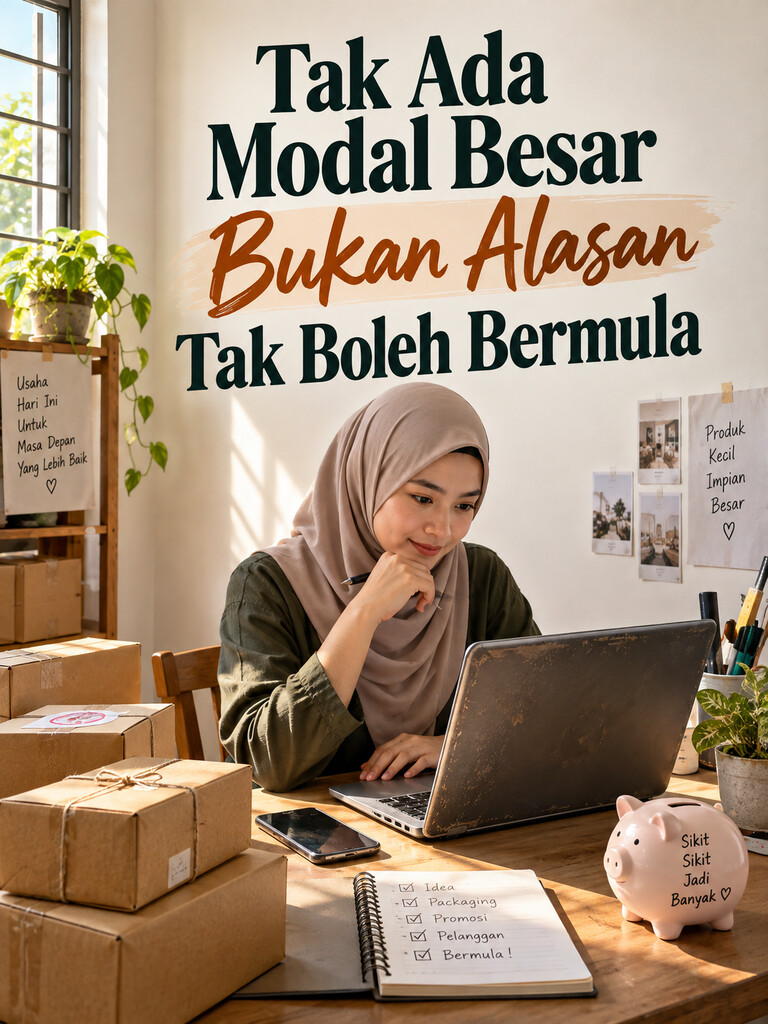 Tak Ada Modal Besar Bukan Alasan Tak Boleh Bermula