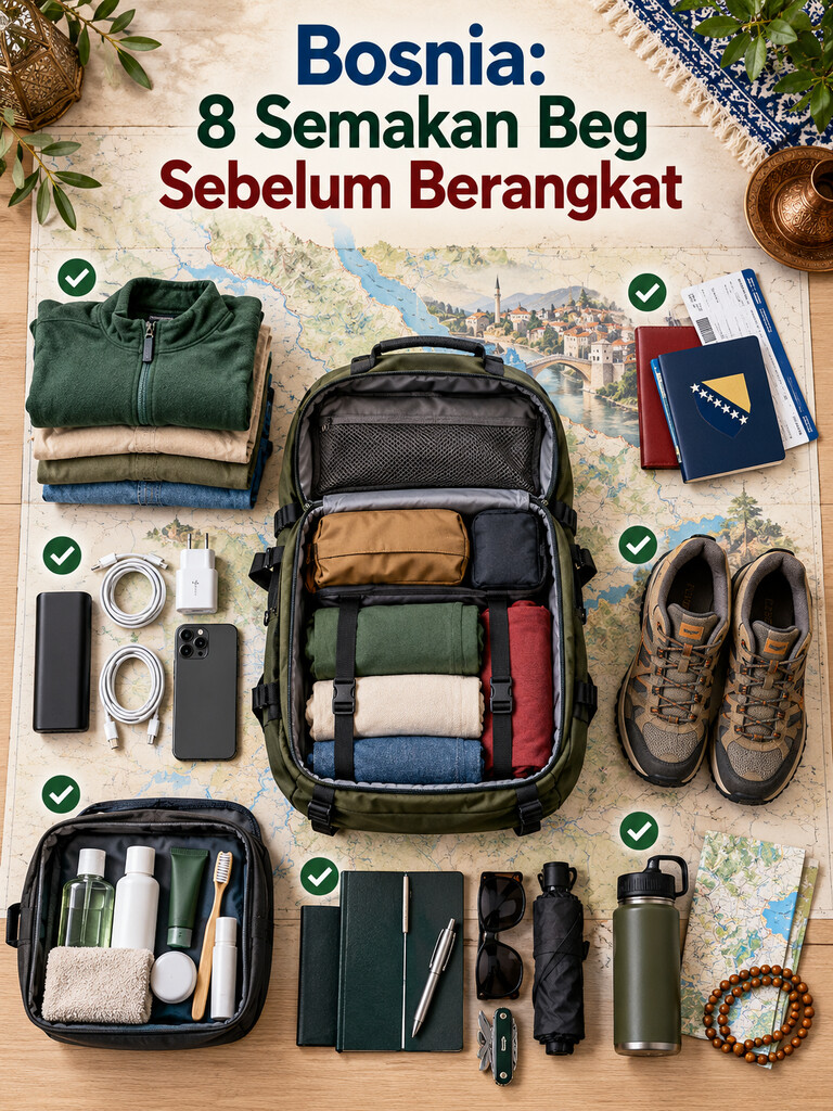 Bosnia: 8 Semakan Beg Sebelum Berangkat