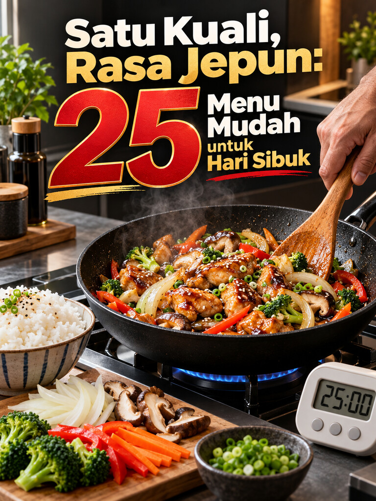 Satu Kuali, Rasa Jepun: 25 Menu Mudah untuk Hari Sibuk