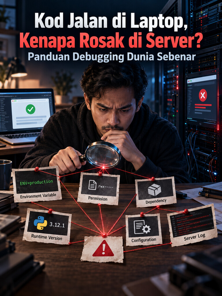 Kod Jalan di Laptop, Kenapa Rosak di Server? Panduan Debugging Dunia Sebenar
