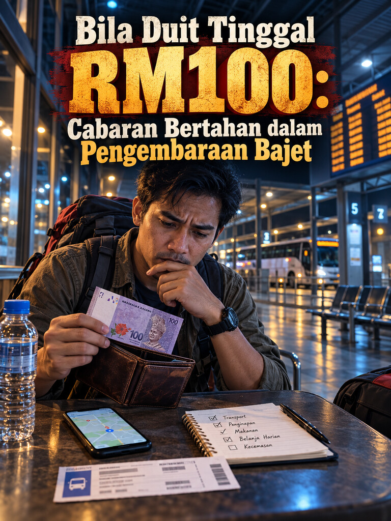 Bila Duit Tinggal RM100: Cabaran Bertahan dalam Pengembaraan Bajet