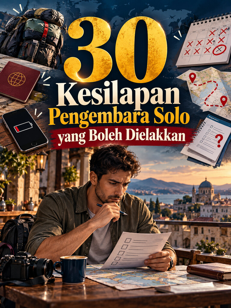 30 Kesilapan Pengembara Solo yang Boleh Dielakkan