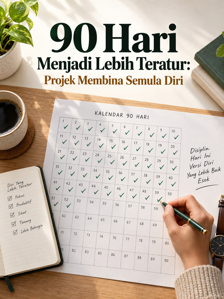 90 Hari Menjadi Lebih Teratur: Projek Membina Semula Diri